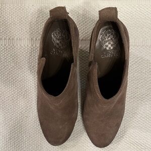 Vince Camuto Chocolate Suede Booties